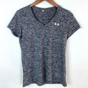Under Armour Women’s Athletic Shirt Black and Gray Small